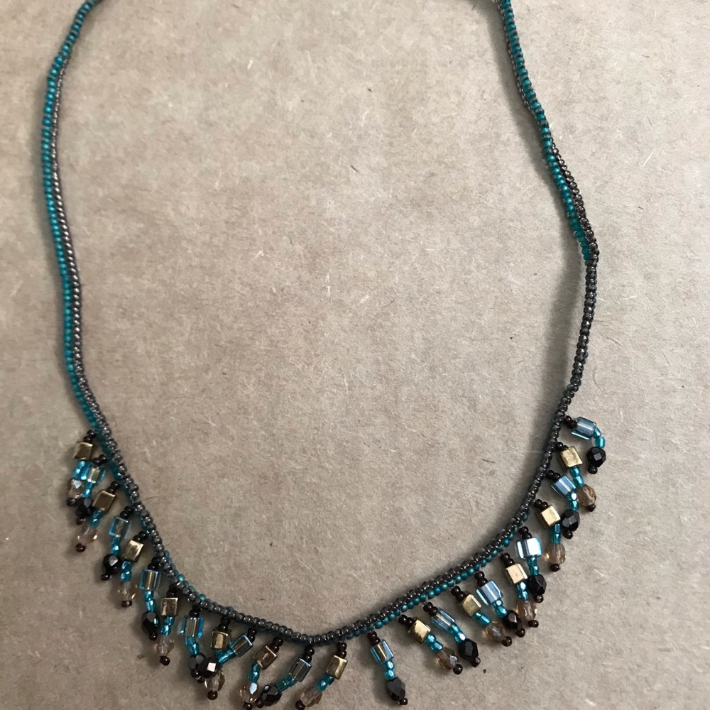 Guatemalan hand beaded necklace